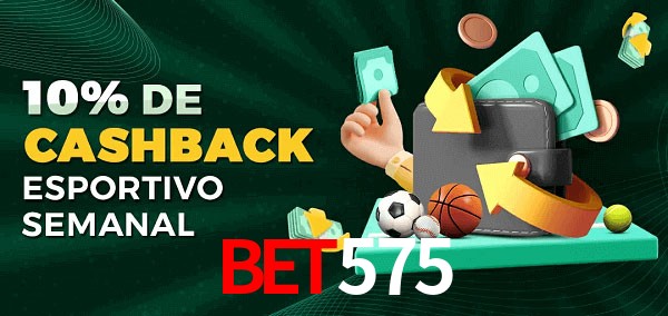 10% de bônus de cashback na bet575